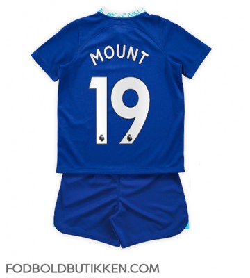 Chelsea Mason Mount #19 Hjemmebanetrøje Børn 2022-23 Kortærmet (+ Korte bukser)